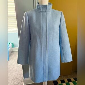 Talbots Blue Wool Coat